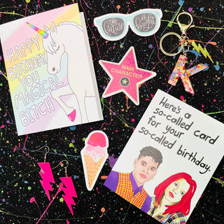 Magical Bitch Unicorn Birthday Card