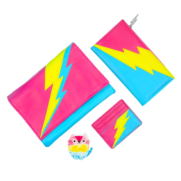 Lightning Bolt Romy Convertible Clutch in Pan Pride