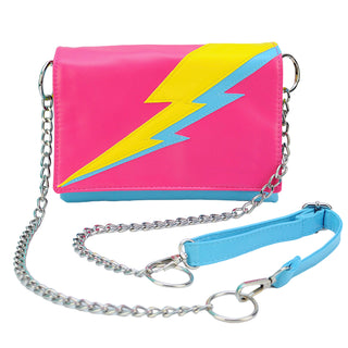 Lightning Bolt Romy Convertible Clutch in Pan Pride