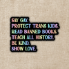 Say Gay Values Rainbow Sticker