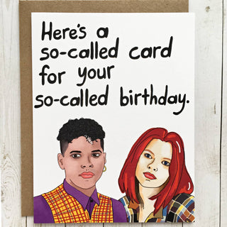 My So-Called 90's Birthday Card