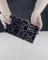 Black/Gold Geometric Acrylic Clutch