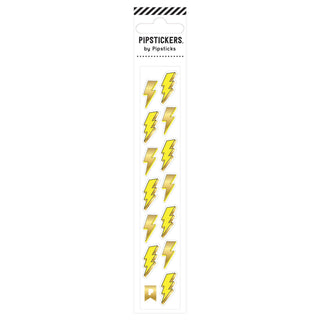 Mini Gold Lightning Bolts Sticker Sheet