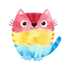 Pansexual Pride Cat Sticker, Pride Stickers