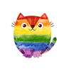 Pride Cat Sticker, Pride Stickers