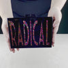 Hot Pink Confetti Radical Acrylic Cyndi Clutch