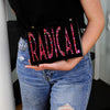 hot pink confetti radical clutch