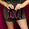 hot pink radical confetti clutch