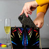 rainbow acrylic clutch