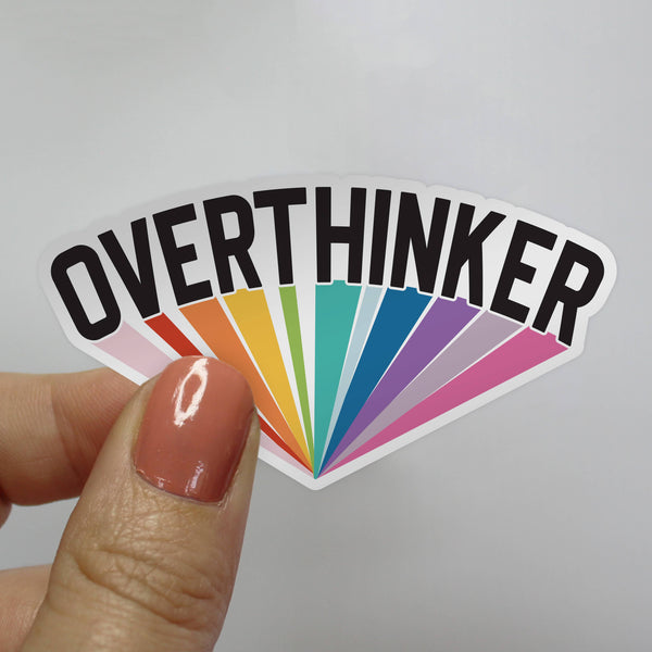 Overthinker Rainbow Sticker