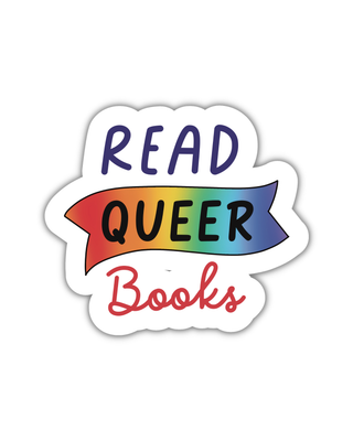 Read Queer Books Rainbow Vinyl Sticker