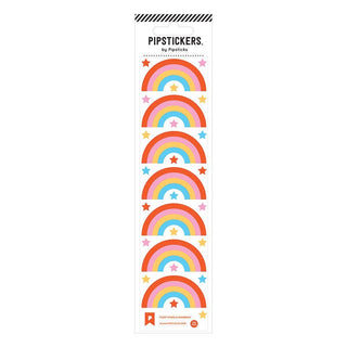 Fuzzy Stars and Rainbows Sticker Sheet