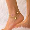 Pastel Star Charm Ankle Bracelet