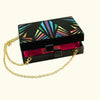 rainbow acrylic clutch