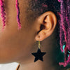 Black Star Earrings