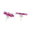 hot pink starburst stud earrings