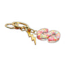 Pastel Rainbow Confetti Letter Keyring