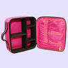Neon Confetti Print Hot Pink Travel Makeup Case