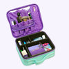 mint and purple makeup case