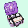purple and blue stacy makeup case