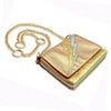 rose gold and silver lightning bolt crossbody bag