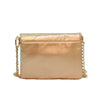 rose gold and silver lightning bolt clutch