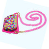 Hot Pink Acrylic Chain Crossbody Strap