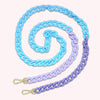 Pastel Tri-Color Acrylic Chain Crossbody Strap