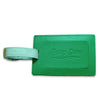 emerald green and mint lightning bolt luggage tag