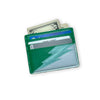 emerald green lightning bolt card wallet