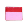 red and pink lightning bolt card wallet