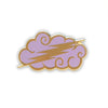 Lavender Thunderbolt Cloud Enamel Pin