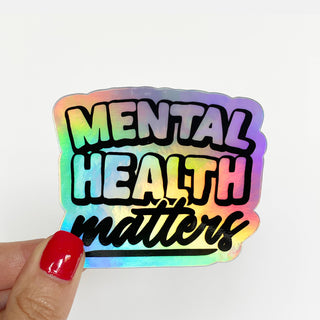 Holographic Mental Health Matters Sticker