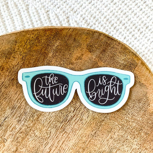 The Future is Bright Sunglasses Sticker