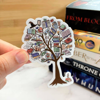 Fantasy Book Tree Sticker